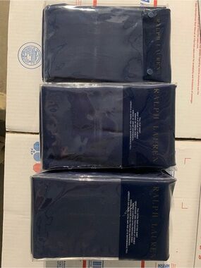RL 464 Percale Ralph Lauren FULL SIZE Fitted Sheet - Flat Sheet - Pillow Cases